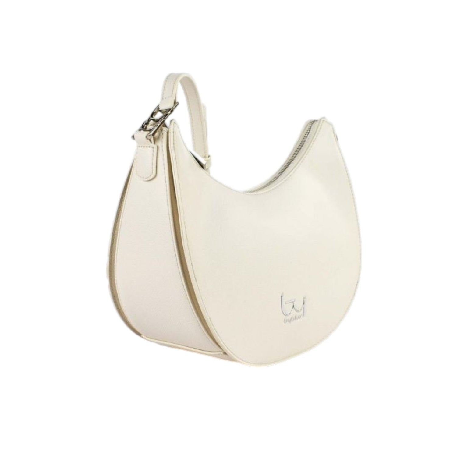 By Byblos Borsa a Tracolla Mezzaluna Donna Avorio con Tracolla