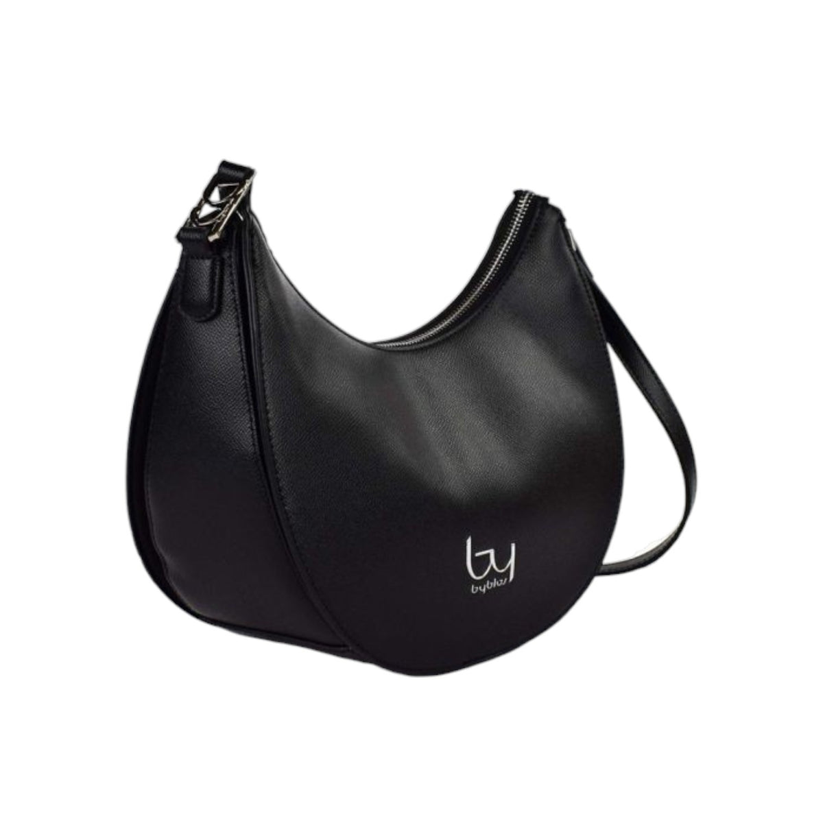 By Byblos Borsa a Tracolla Mezzaluna Donna Nero con Tracolla