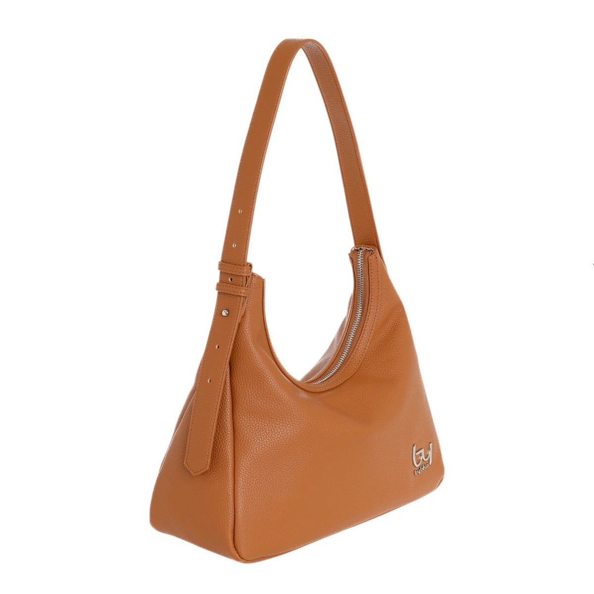 By Byblos Borsa a Spalla Donna in Ecopelle Martellata Cuoio