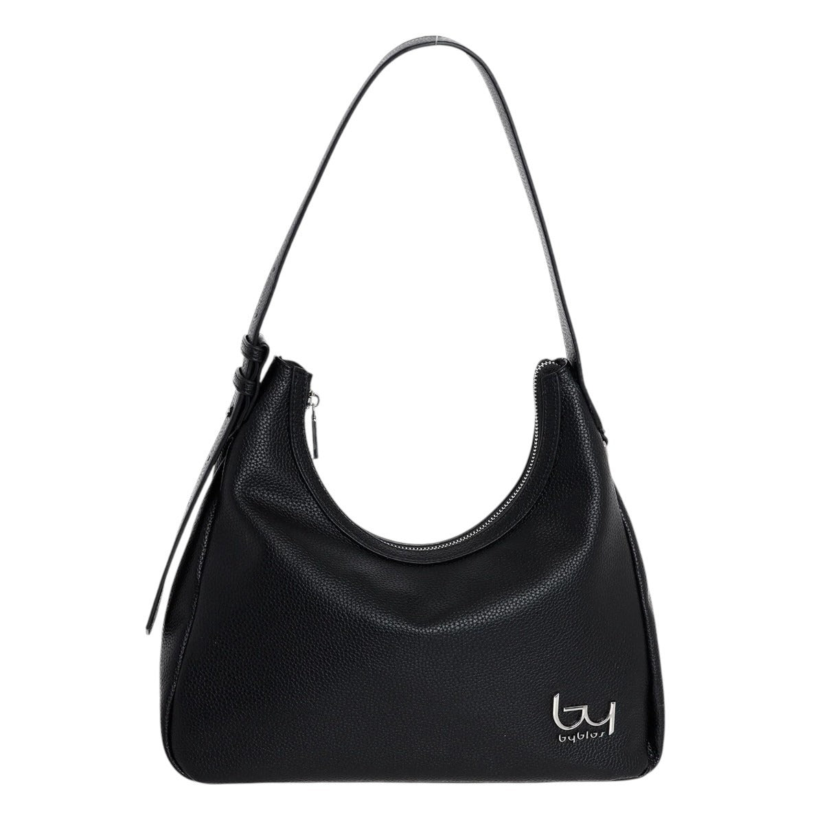 By Byblos Borsa a Spalla Donna in Ecopelle Martellata Nera