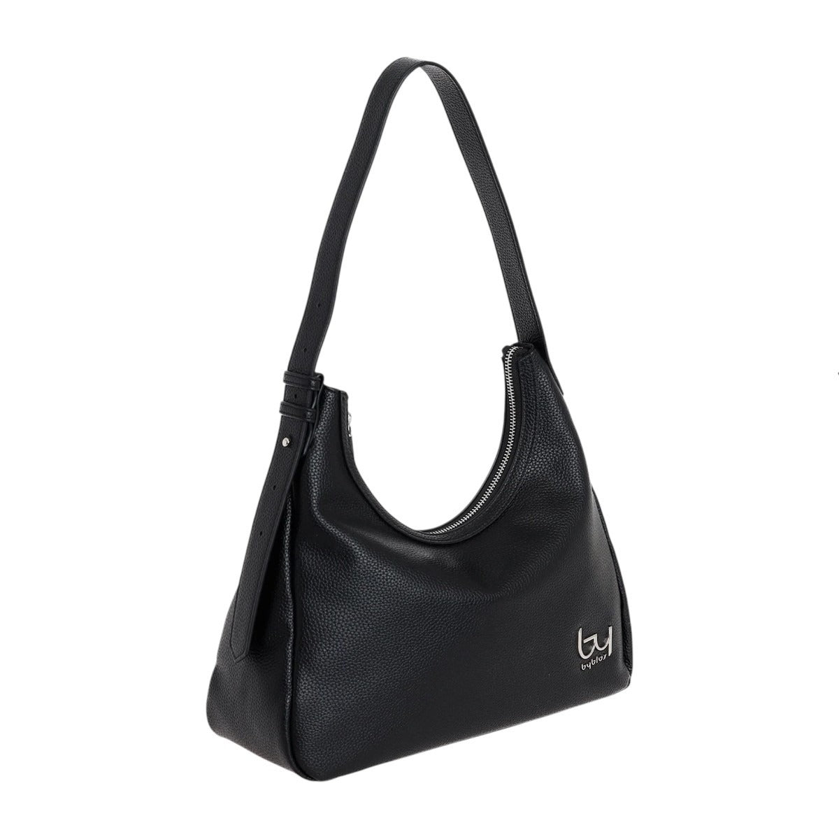 By Byblos Borsa a Spalla Donna in Ecopelle Martellata Nera