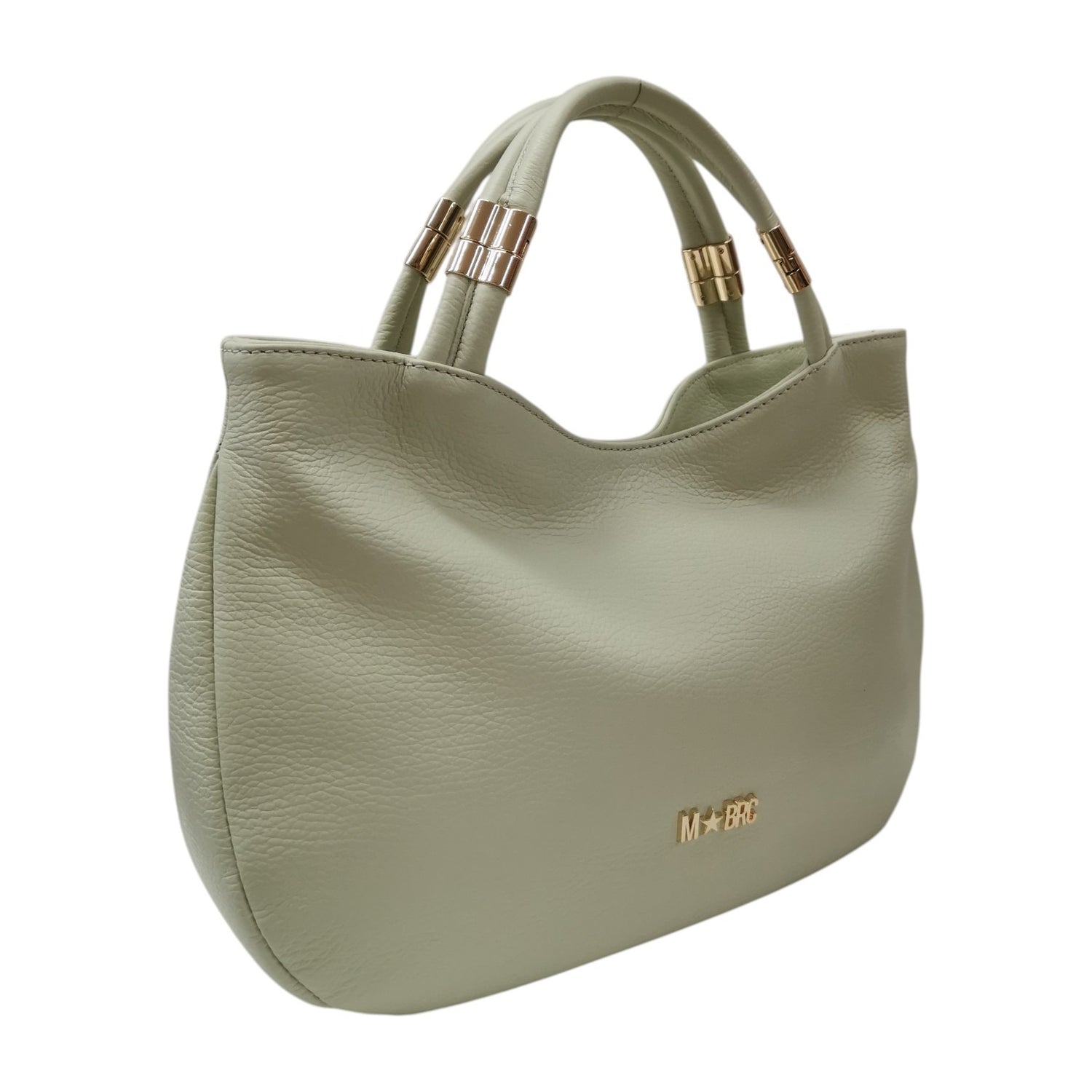 M Brc Borsa a Spalla Donna Linea Tubolar Acqua con Doppio Manico