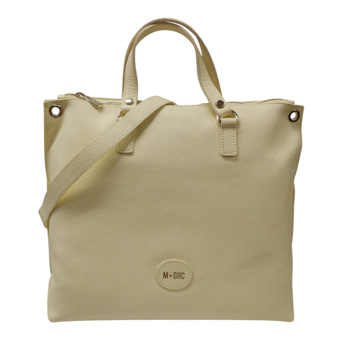 M Brc Borsa a Spalla Donna Linea Bom Bom in Pelle Lime