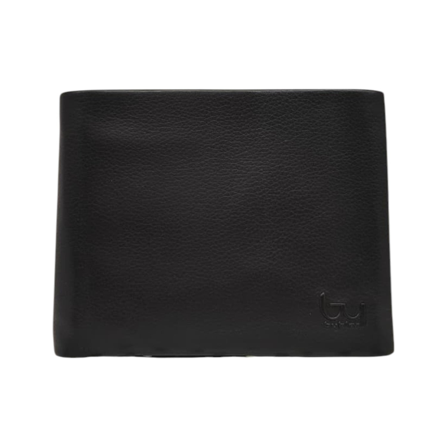 By Byblos Portafoglio Uomo Nero in Pelle con Logo in Basso