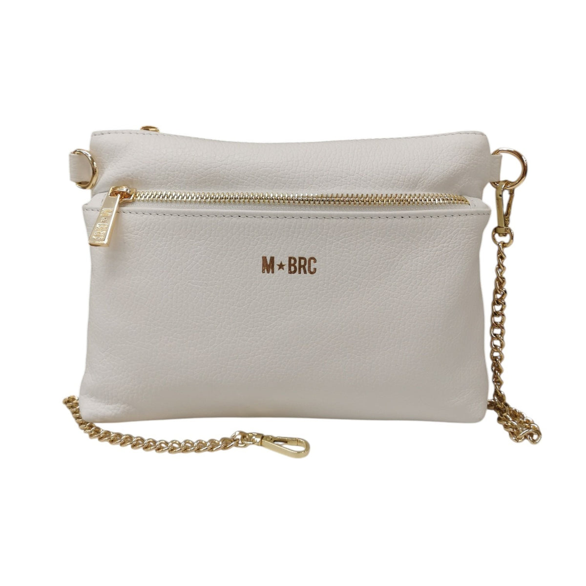 M Brc Pochette Donna Linea Jolly Bianco in Pelle