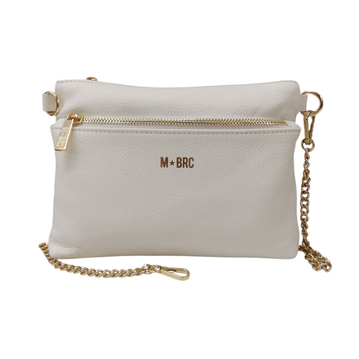 M Brc Pochette Donna Linea Jolly Bianco in Pelle