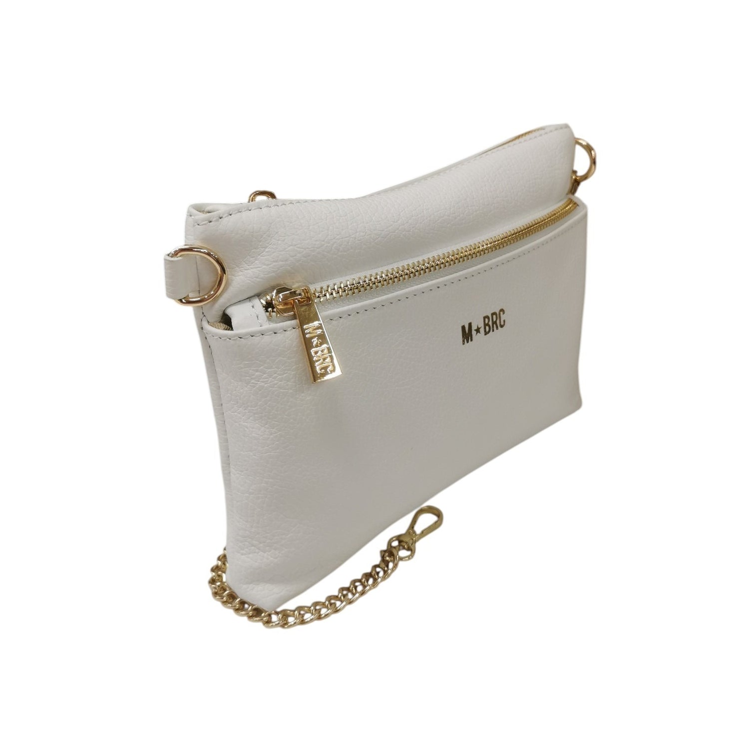 M Brc Pochette Donna Linea Jolly Bianco in Pelle