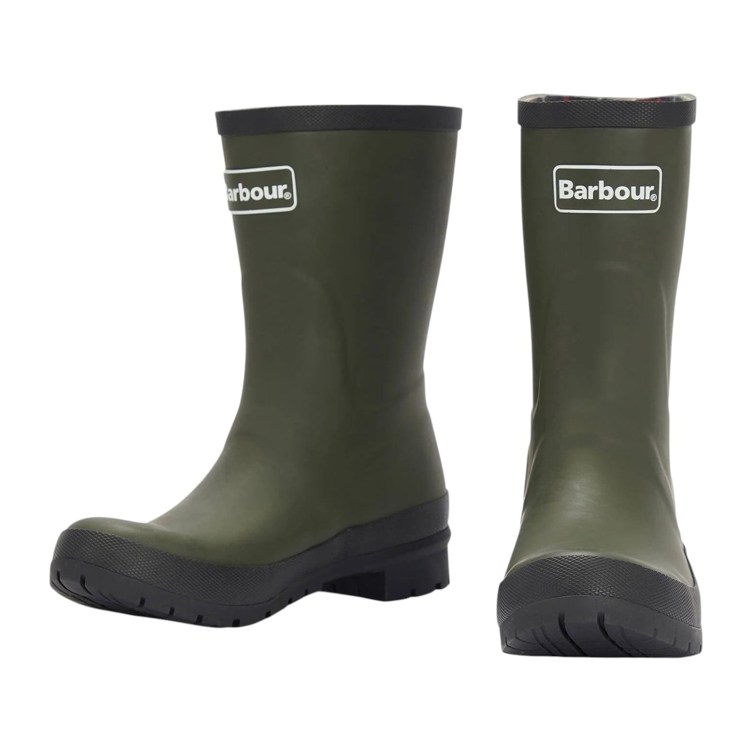 Barbour Stivaletto Metà Gamba Donna in Gomma Oliva