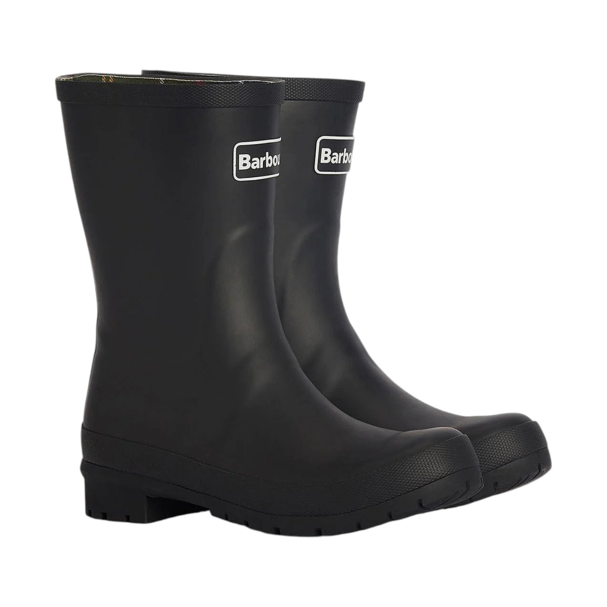 Barbour Stivaletto Metà Gamba Donna in Gomma Nera