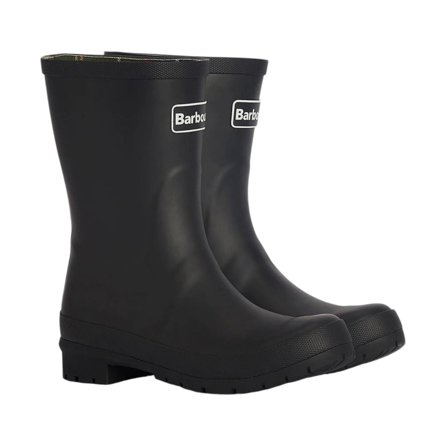 Barbour Stivaletto Metà Gamba Donna in Gomma Nera