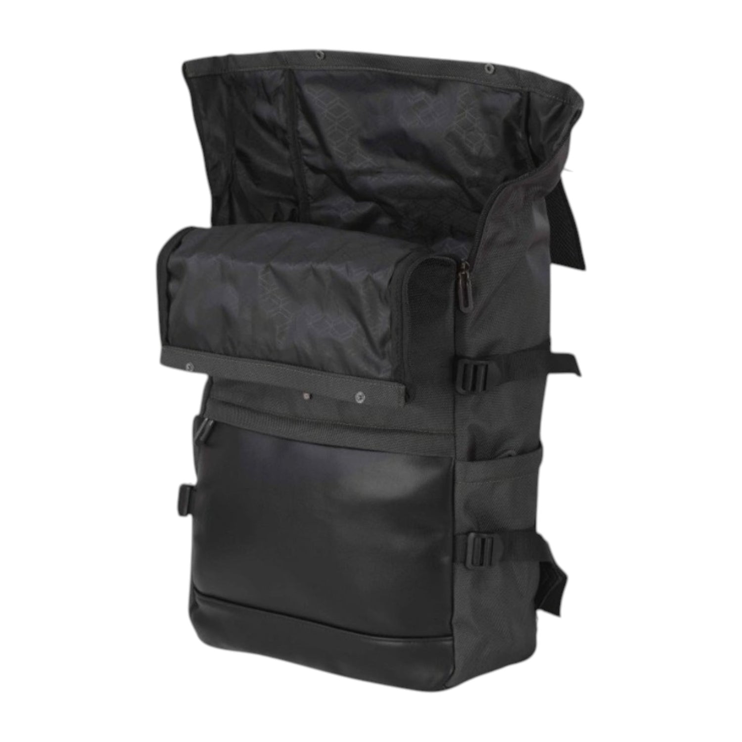Aeronautica Militare Zaino Uomo in Tessuto Nero Roll-Up