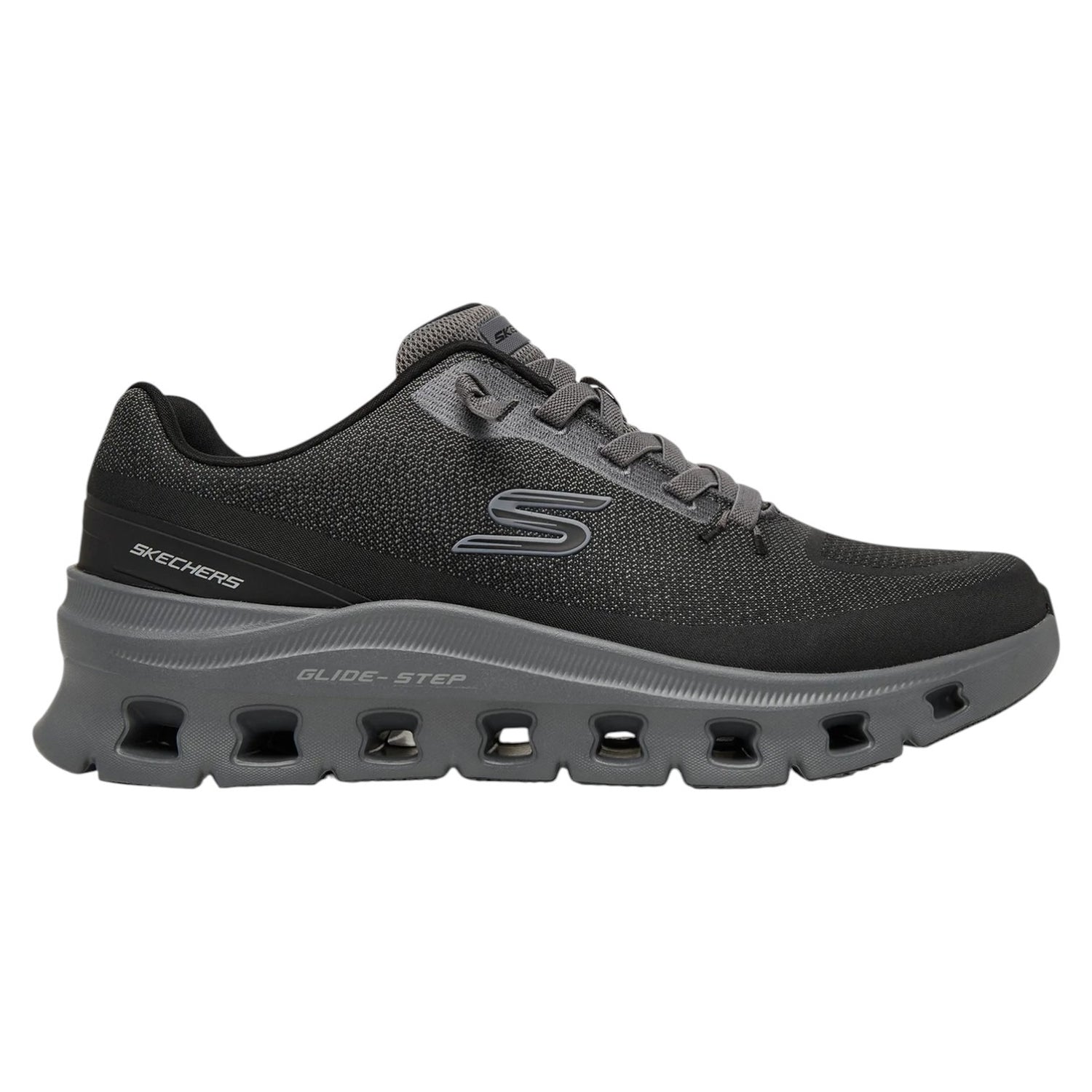 Skechers Slip On Uomo Nero Grigio Glide-Step Pro - Waverra