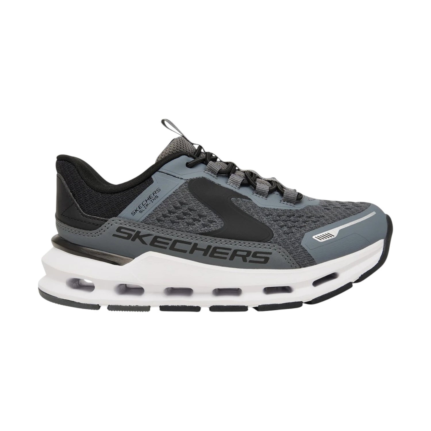 Skechers Slip-ins Bambino Grigio Nero: Glide-Step Plus - Vista-Lane