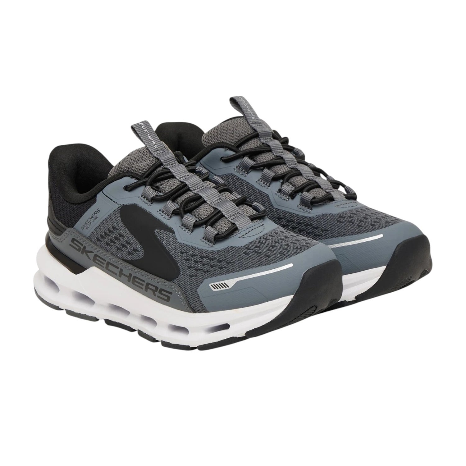 Skechers Slip-ins Bambino Grigio Nero: Glide-Step Plus - Vista-Lane