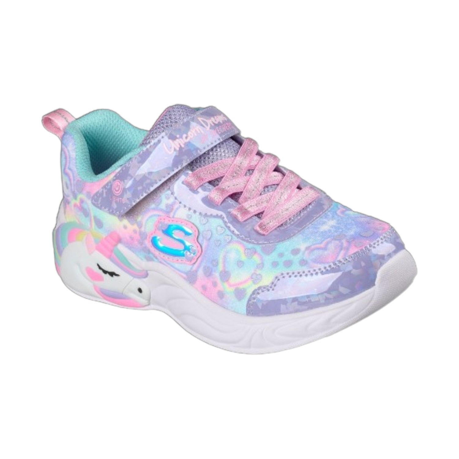 Skechers Sneakers Bambina Lavanda Multi S-Lights Unicorn Dreams