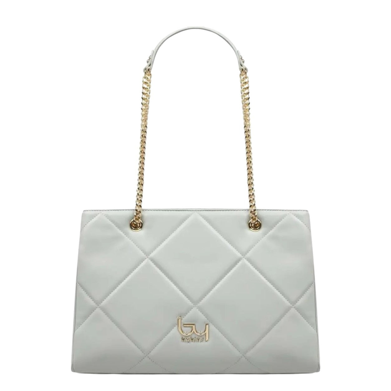 By Byblos Shopper Donna Trapuntata Perla con Manici a Catena