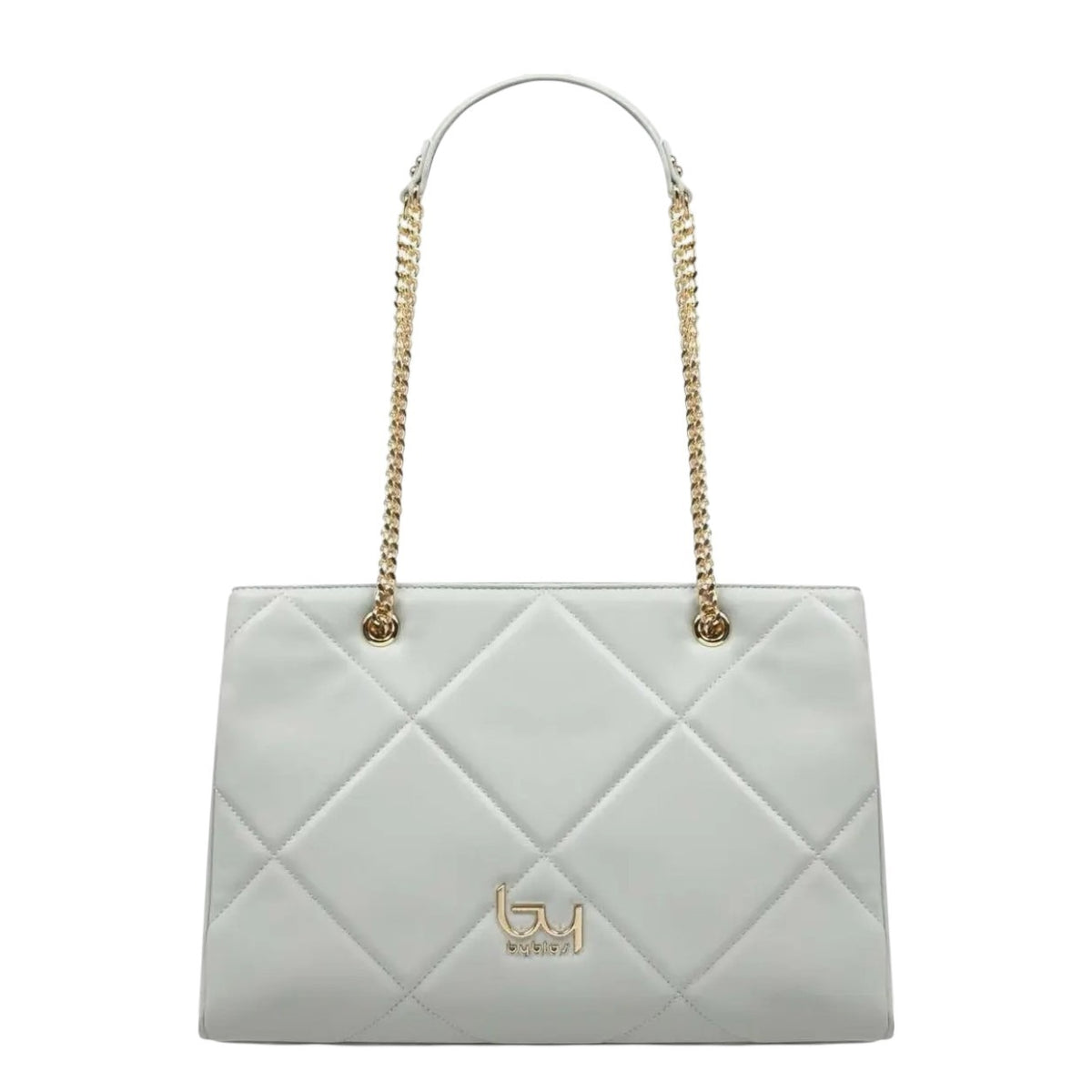 By Byblos Shopper Donna Trapuntata Perla con Manici a Catena