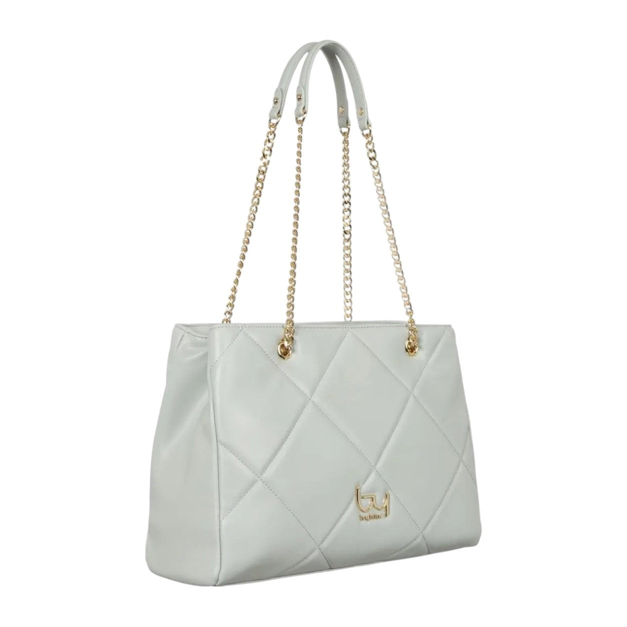 By Byblos Shopper Donna Trapuntata Perla con Manici a Catena
