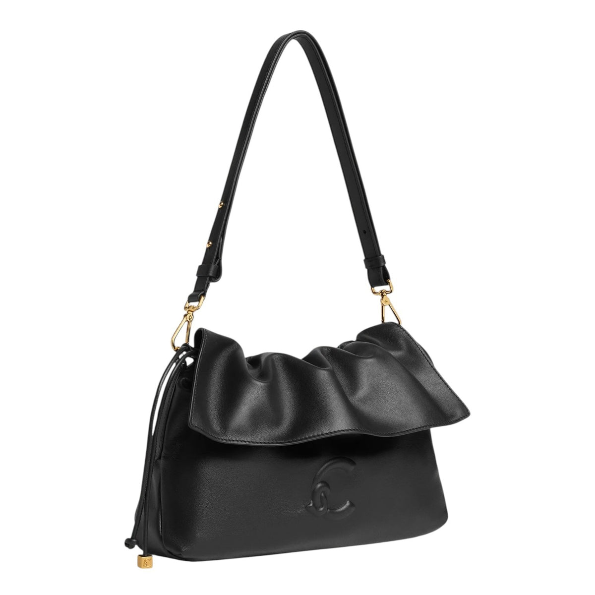 Coccinelle Borsa a Spalla Donna Lidia Piccola in Pelle Nera