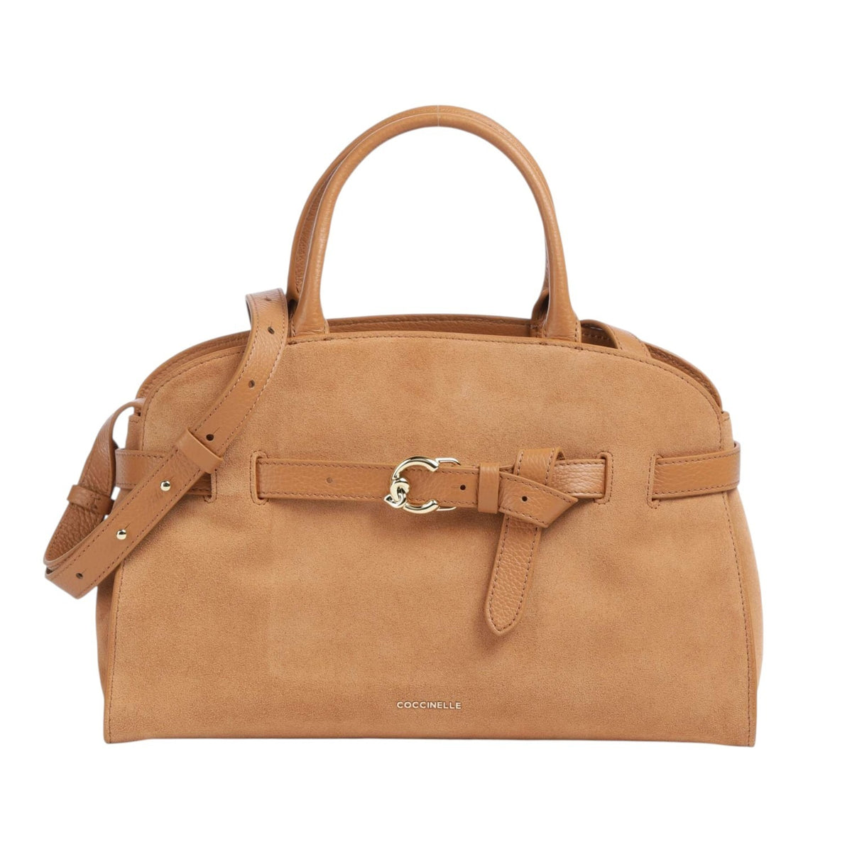 Coccinelle Borsa a Mano Donna Sabine Media in Camoscio Pettirosso