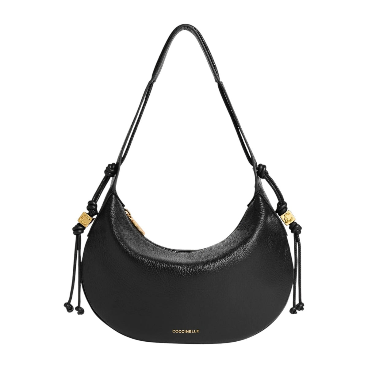 Coccinelle Borsa a Spalla Donna Thess in Pelle Nera