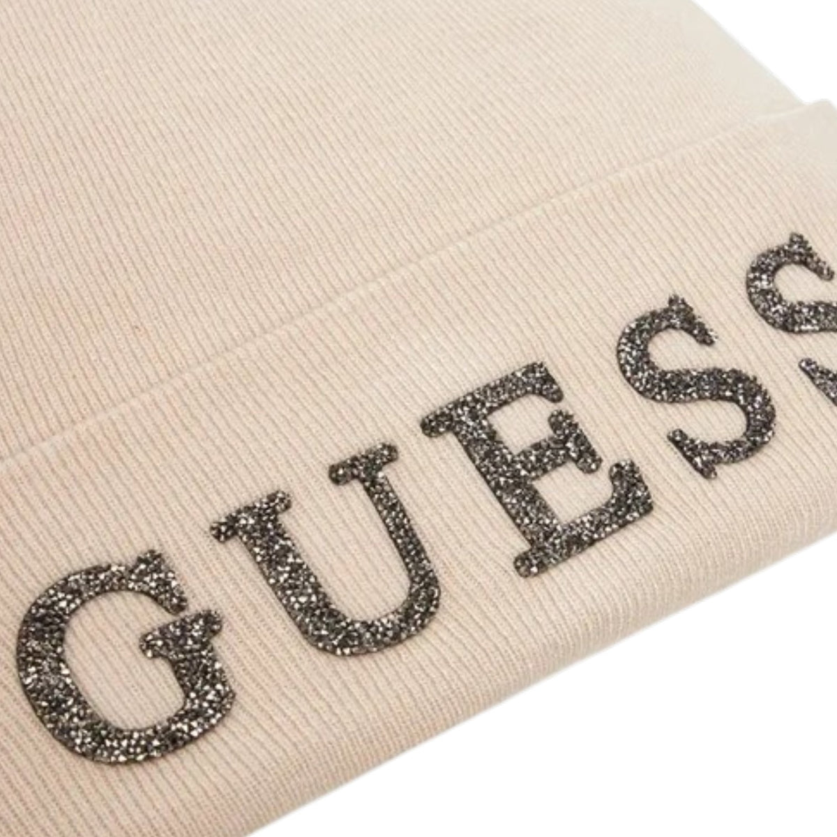 Guess Cappello Donna Pietra con Logo Lettering Strass