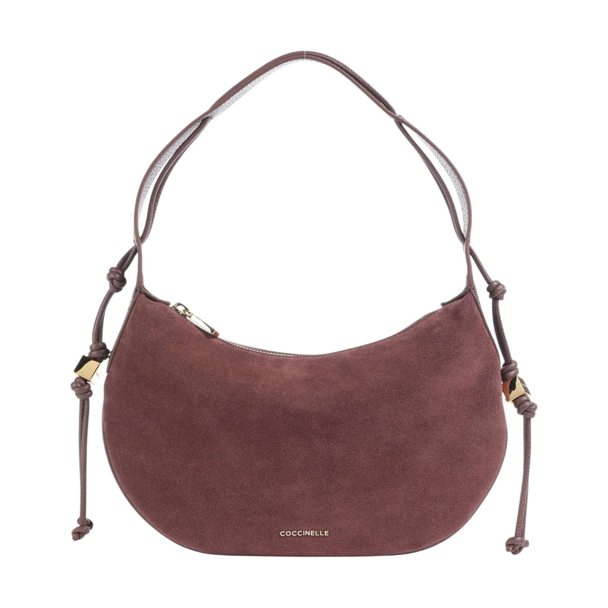 Coccinelle Borsa a Spalla Donna Thess Piccola in Camoscio Viola
