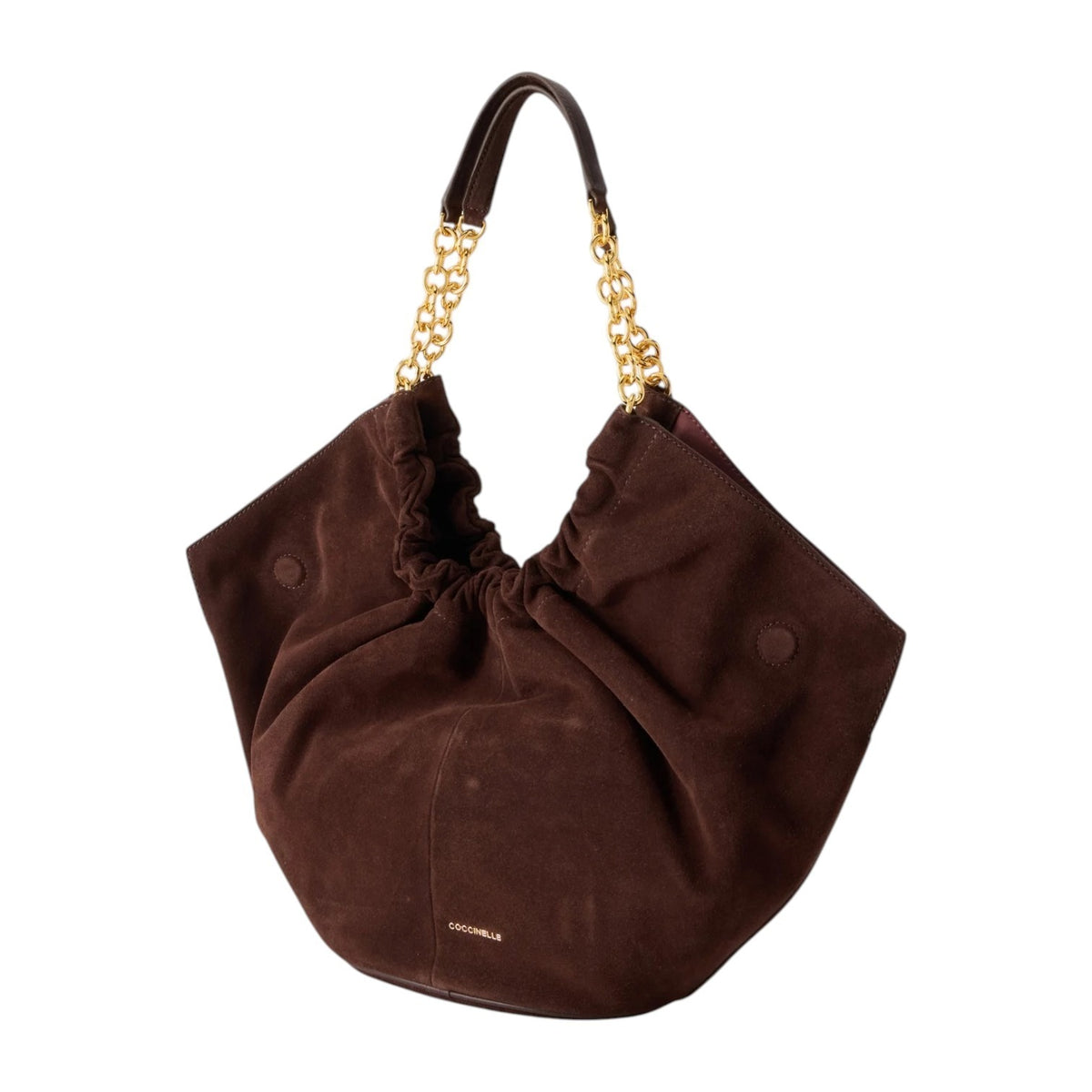 Coccinelle Borsa a Spalla Donna Smash in Camoscio Moro