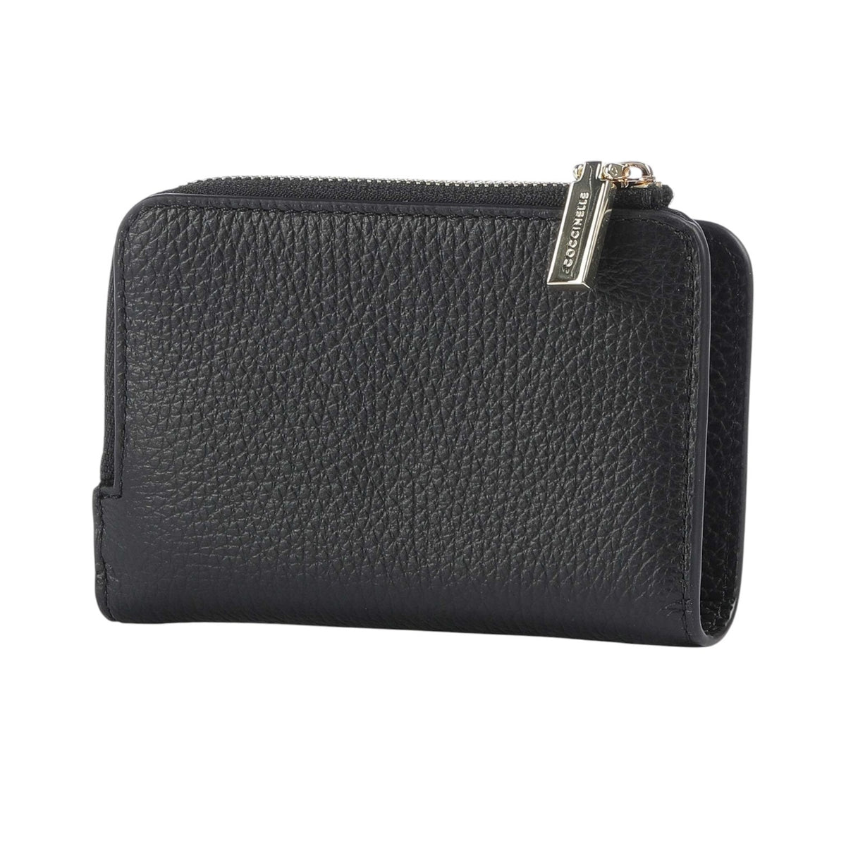 Coccinelle Portafoglio Metallic Donna in Pelle Martellata Nero