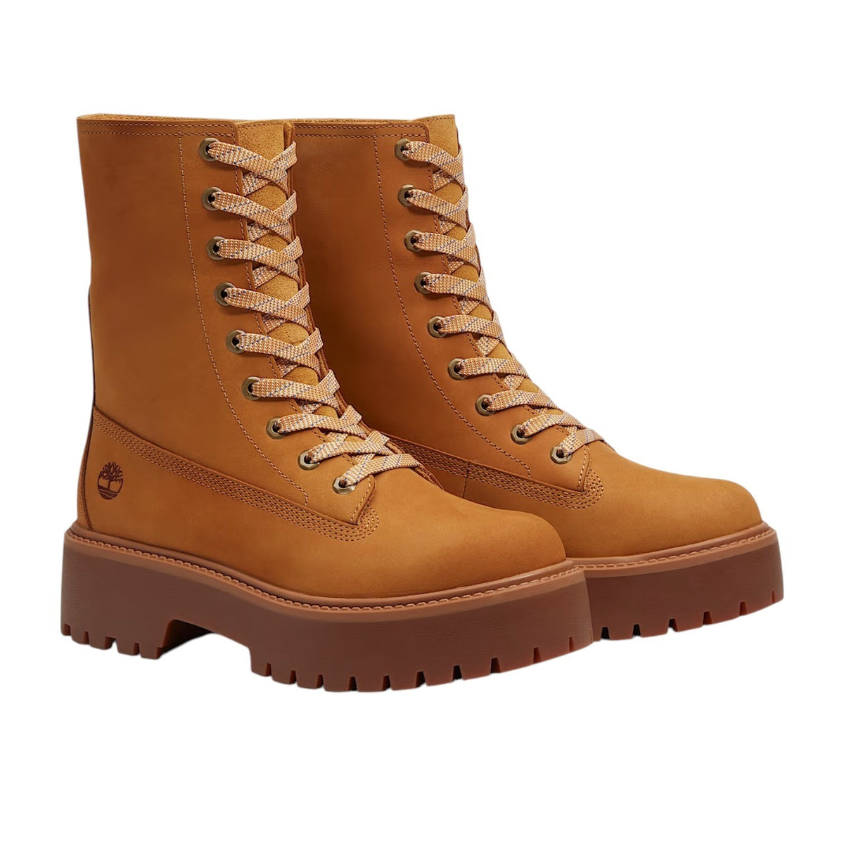 Timberland Anfibio Donna Ocra in Nabuck con Platform Stone Street Mid