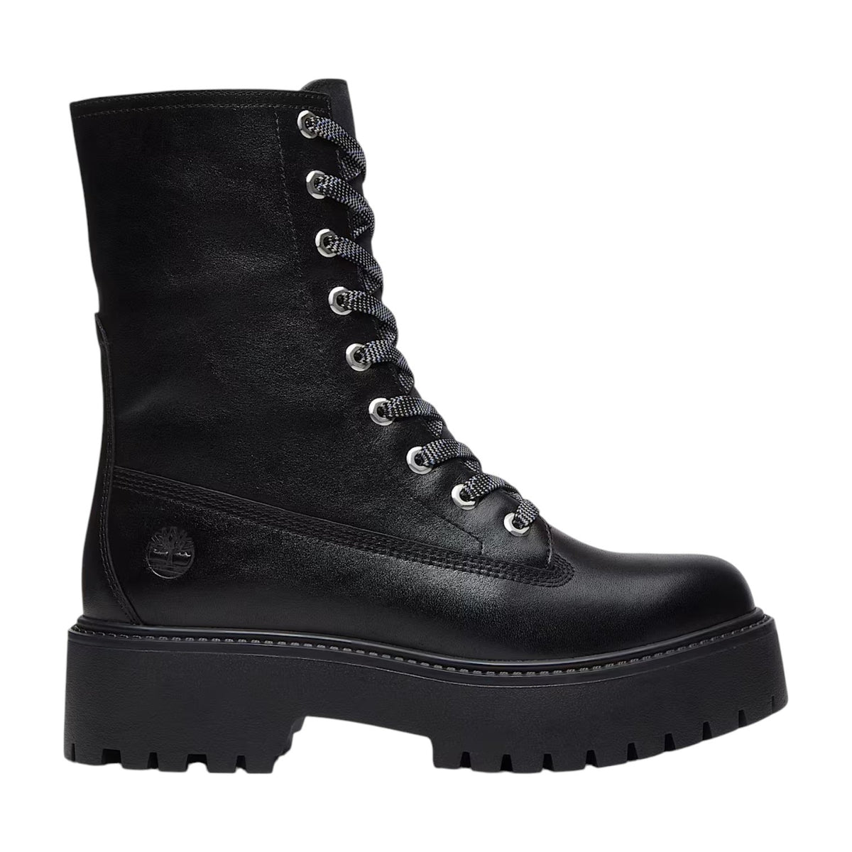 Timberland Tb0a5sahTimberland Anfibio Donna Nero in Pelle con Platform Stone Street Mid