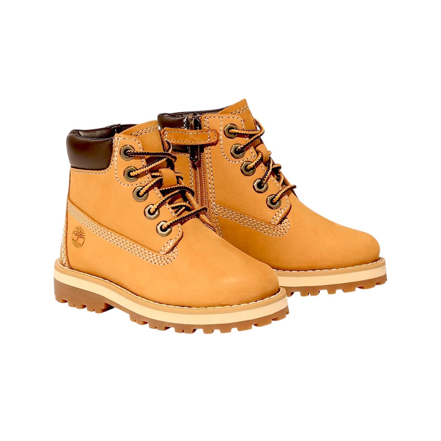 Timberland Polacchino Unisex Bambino Courma Kid in Nabuck Ocra