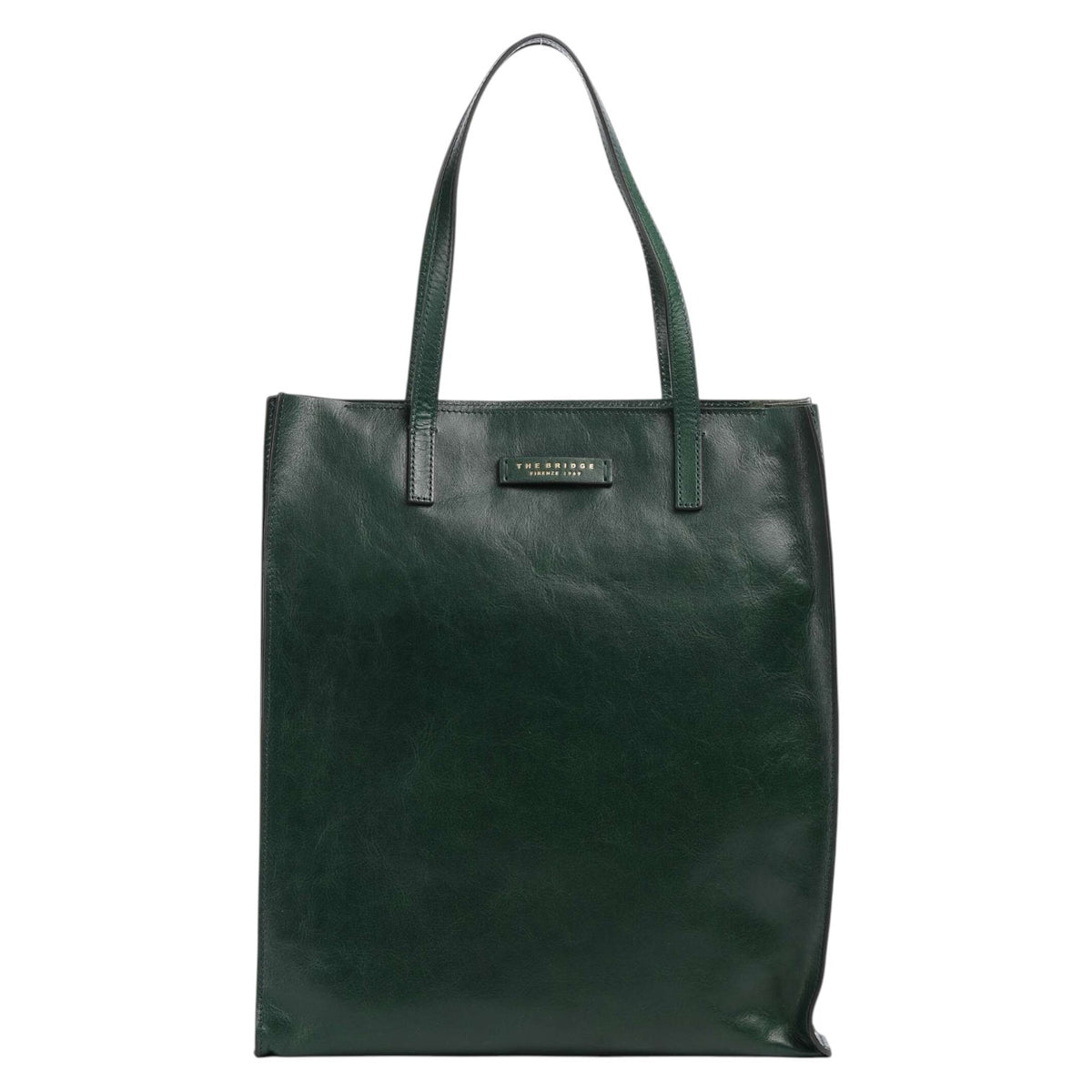 The Bridge Mirra Borsa Shopper Donna in Pelle Pino