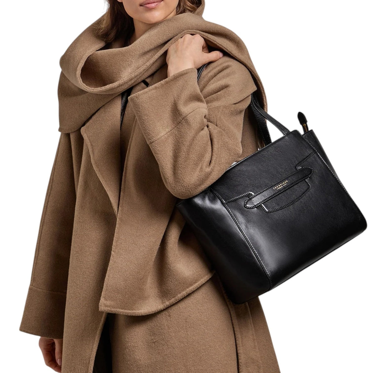 The Bridge Borsa a Spalla Lucrezia Donna in Pelle Nera