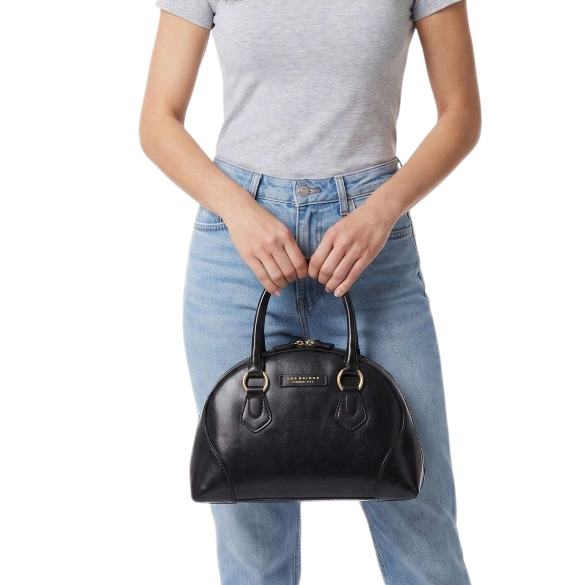 The Bridge Borsa a Mano Donna Magda in Pelle Nera con Tracolla