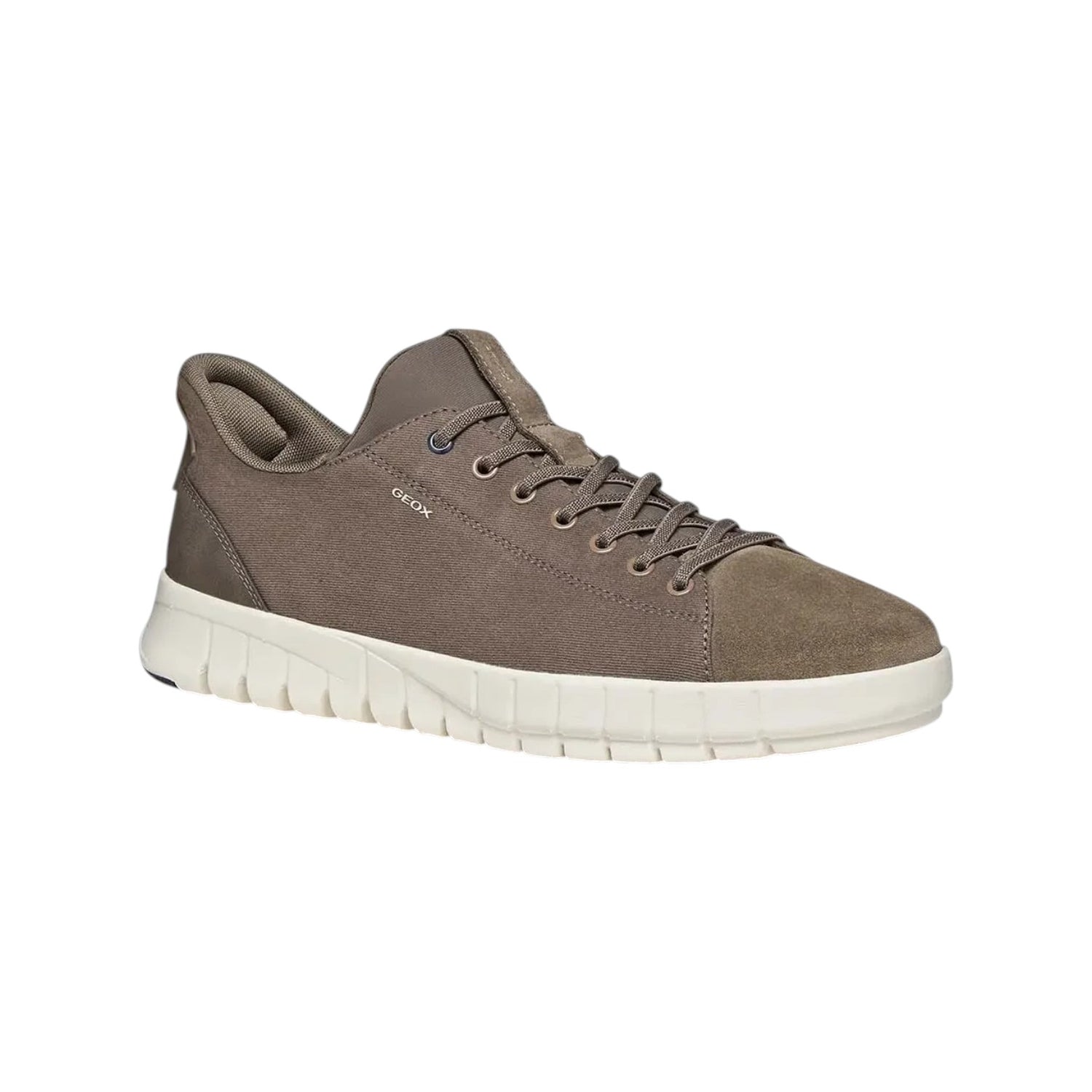 Geox Slip On Uomo Flextride Plus in Camoscio Grigio Tortora