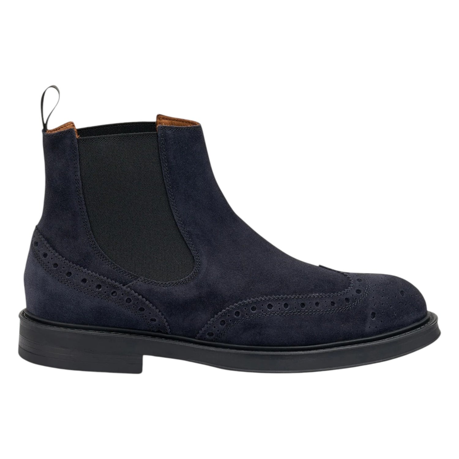 Frau Beatles Uomo in Camoscio Blu Stile Inglese