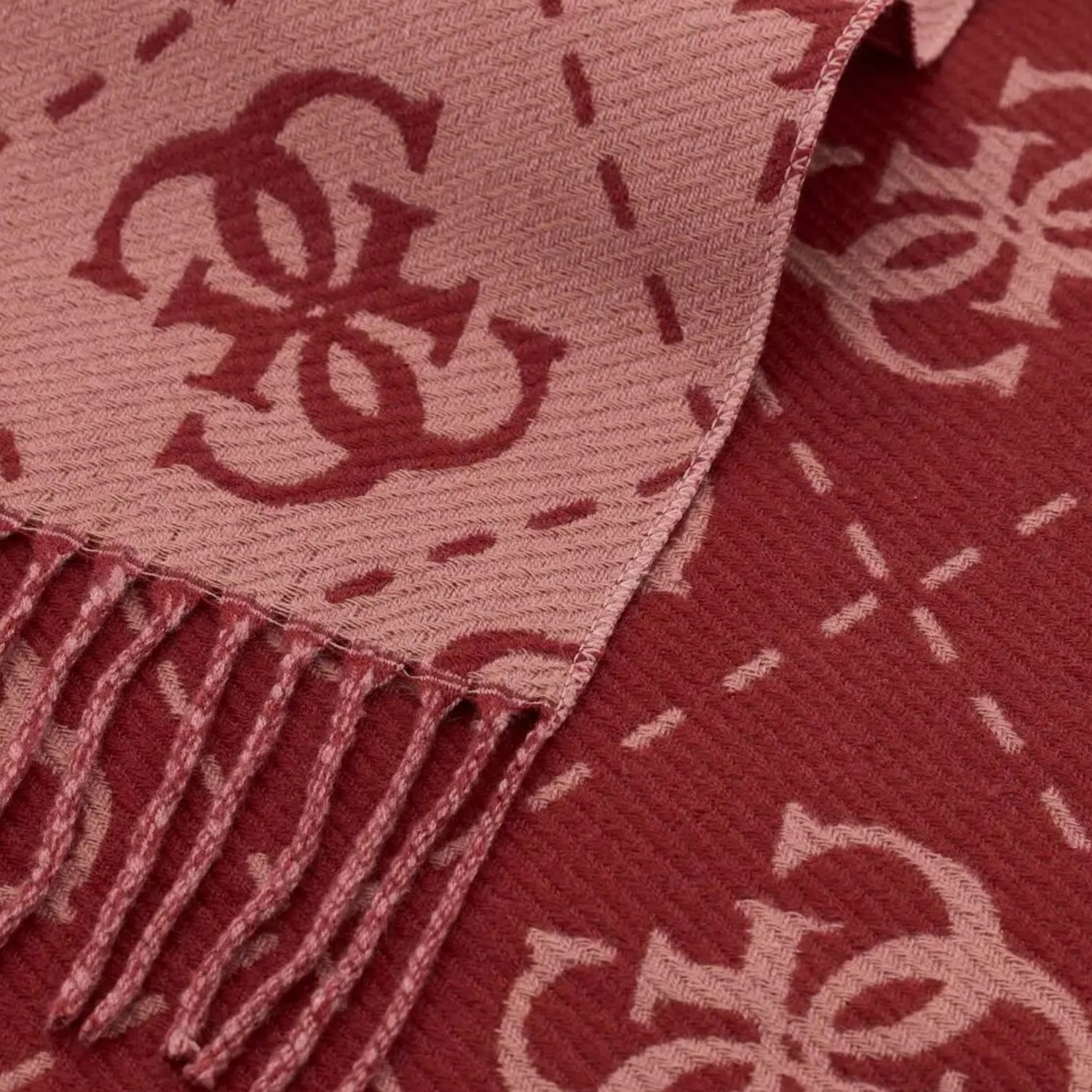 Guess Sciarpa Donna Bordeaux 4G Logo