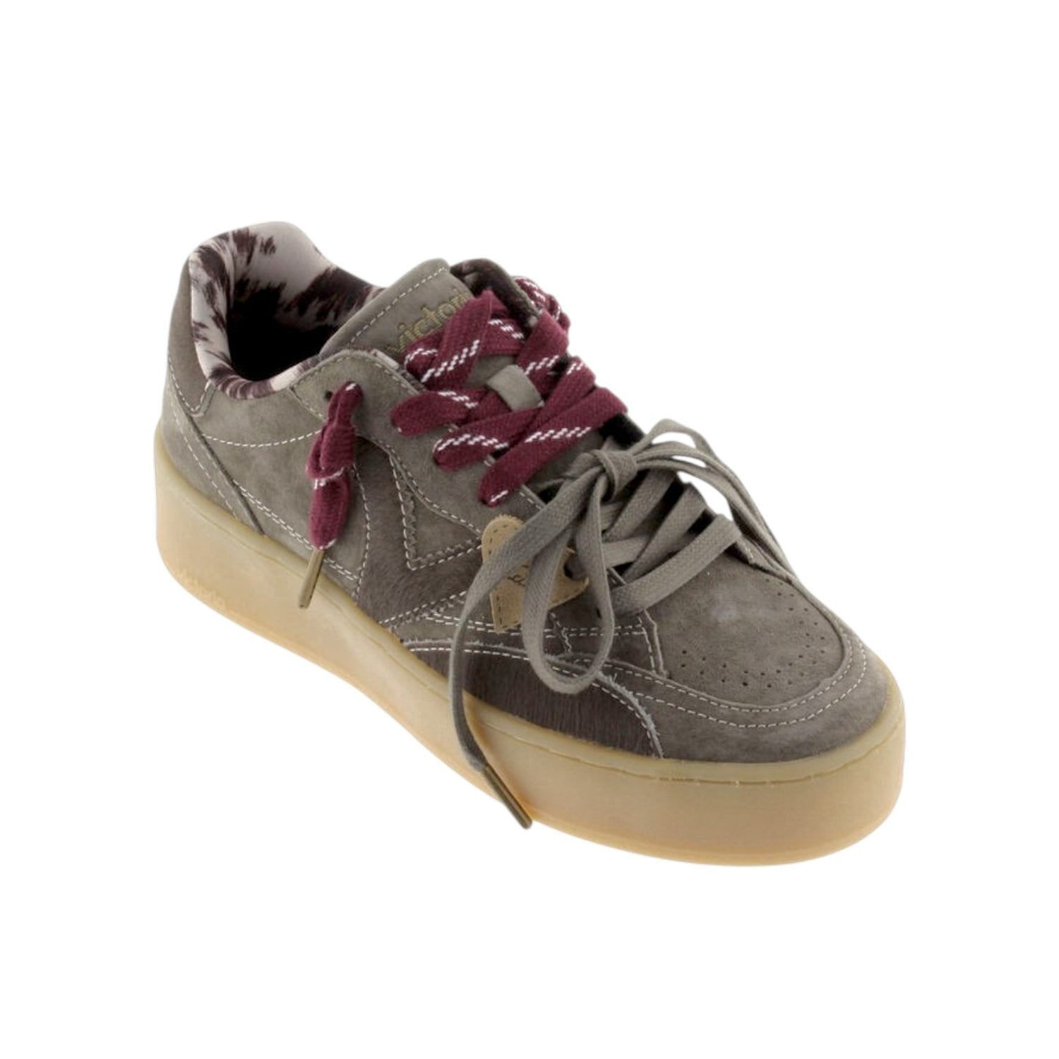 Victoria Sneakers Donna Platform in Camoscio Kaki
