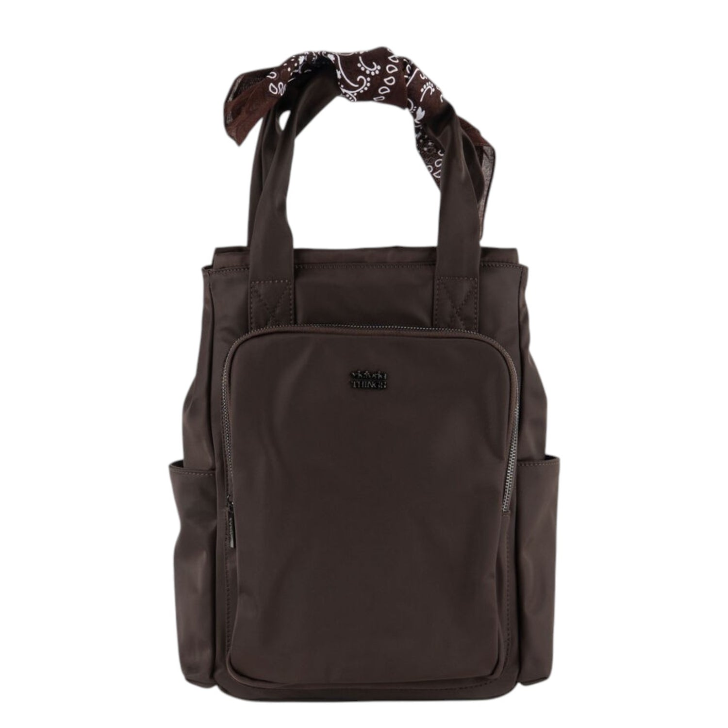 Victoria Zaino Donna in Tessuto Marrone con Bandana