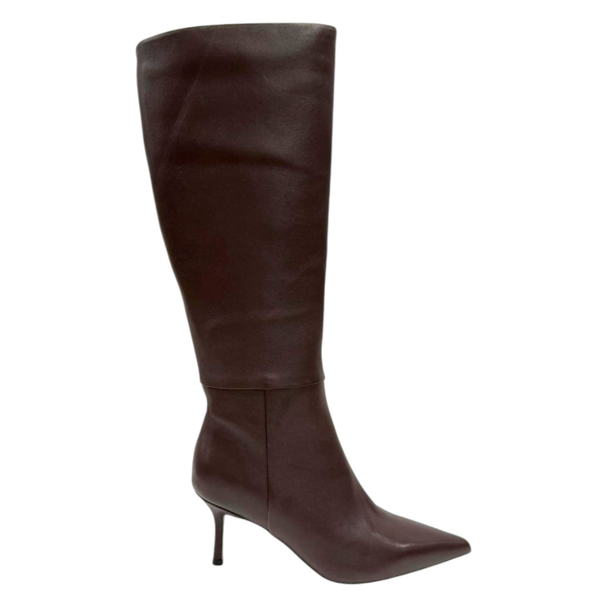 Chiconic Stivale Donna in Pelle Moro con Tacco a Stiletto Alto 70mm