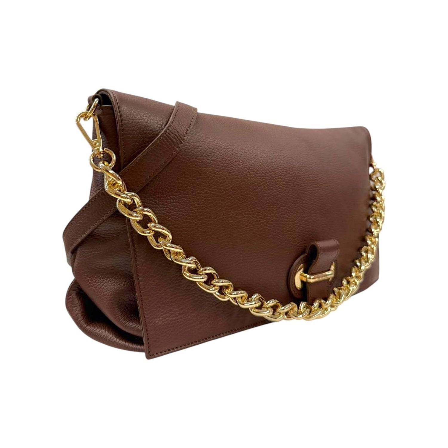 M Brc Borsa a Tracolla Donna Linea Couture in Pelle Marrone