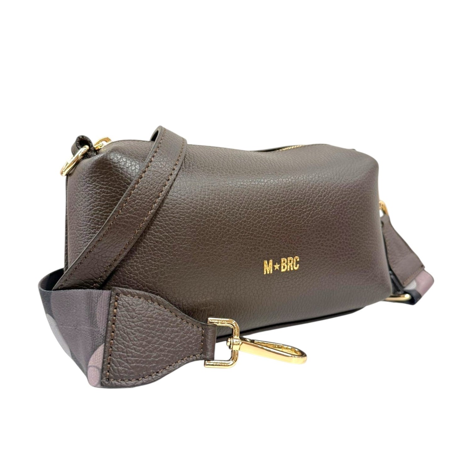 M Brc Borsa a Tracolla Donna in Pelle Moro Linea Obona con Zip