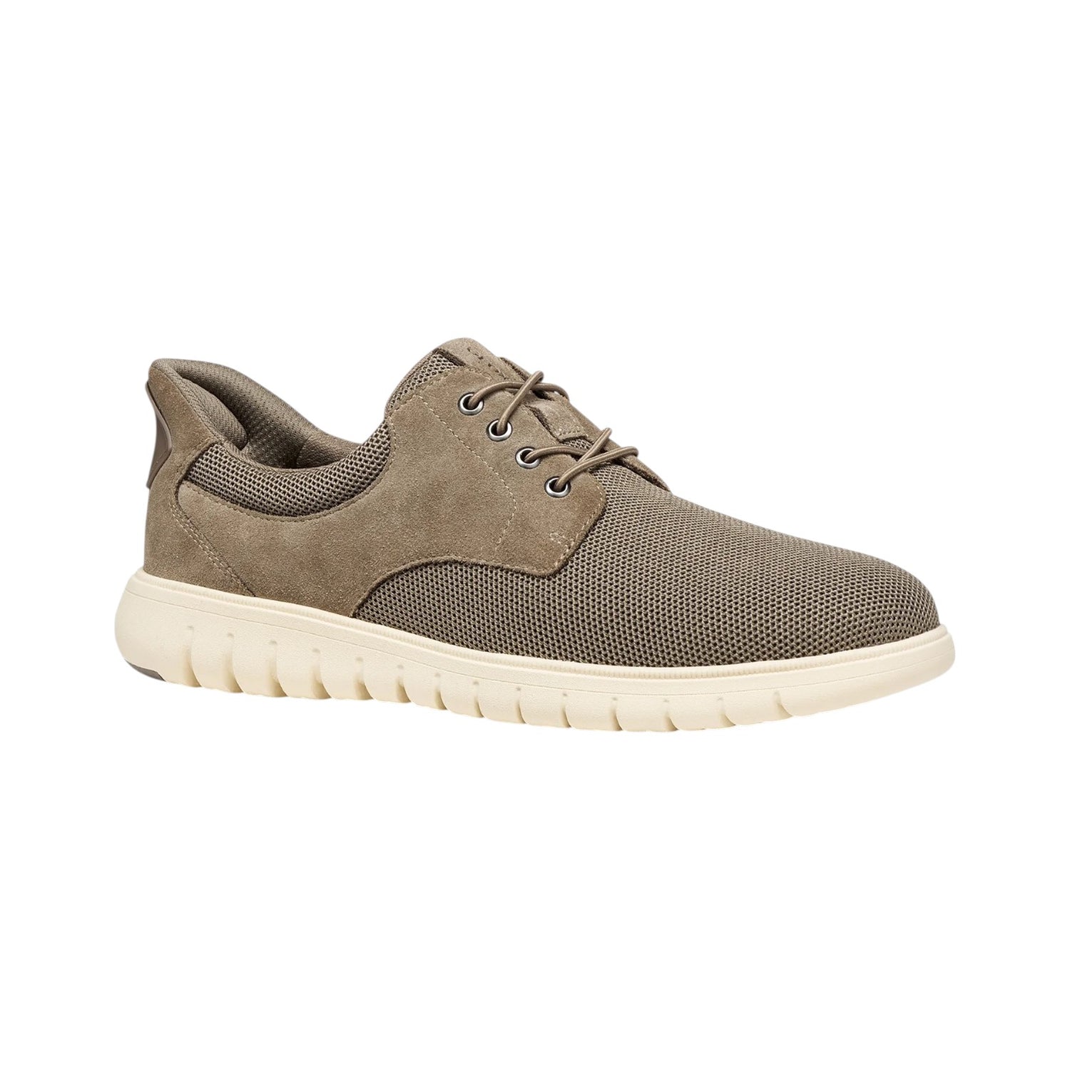 Geox Sneakers Uomo Flextride F Plus in Tessuto e Camoscio Grigio Tortora