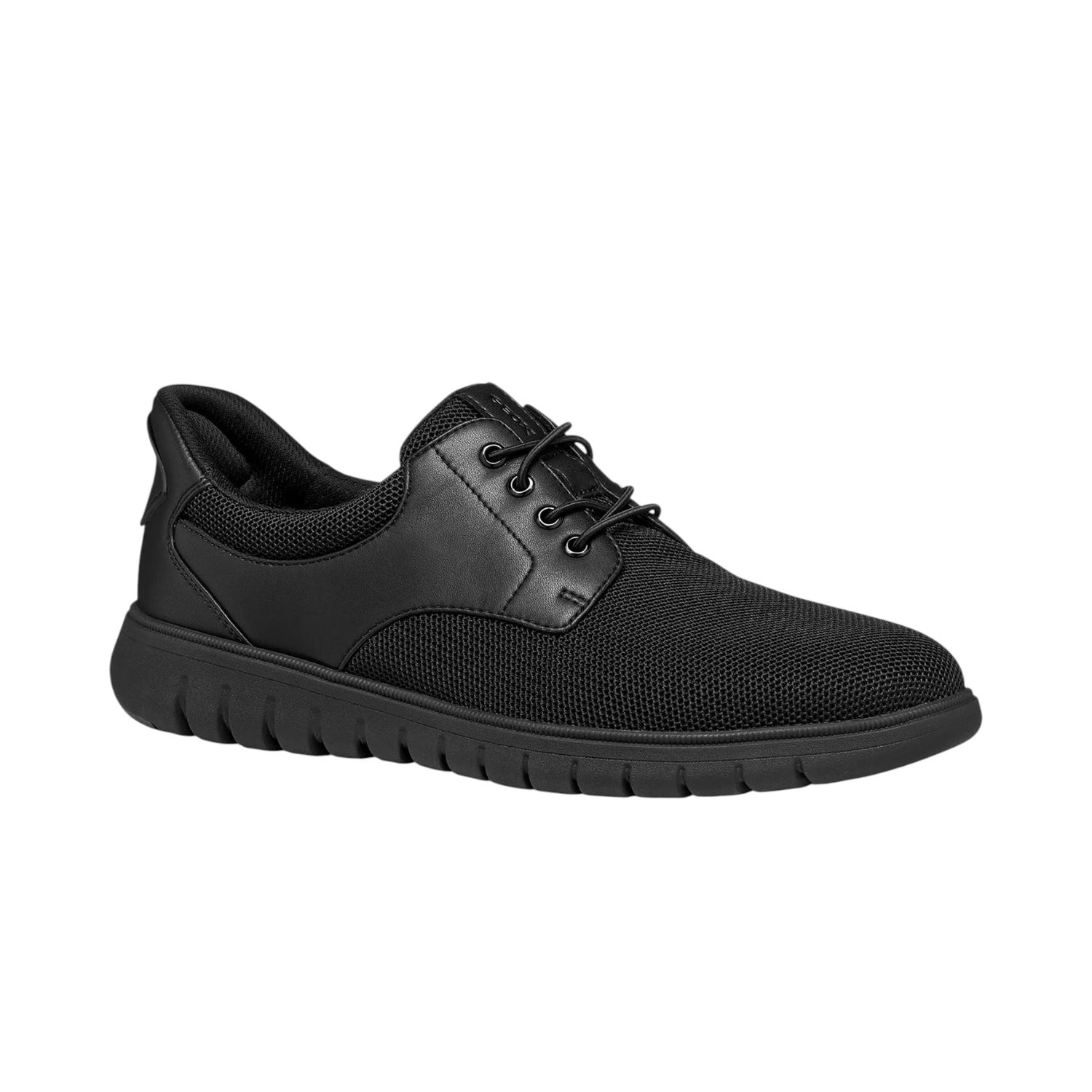 Geox Sneakers Uomo Flextride F Plus in Tessuto e Camoscio Nera