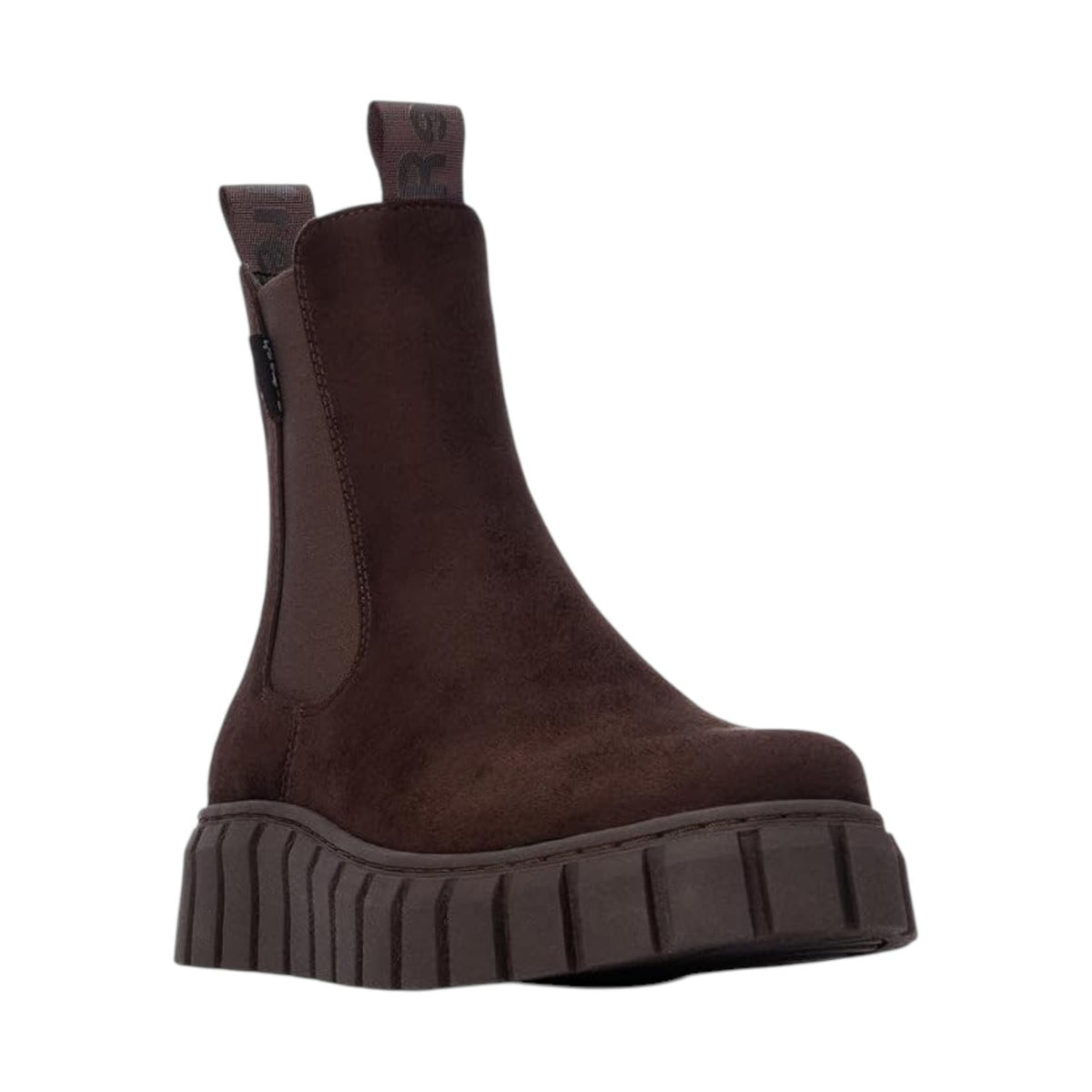 Refresh Beatles Donna in Camoscio Sintetico Marrone con Zip ed Elastico