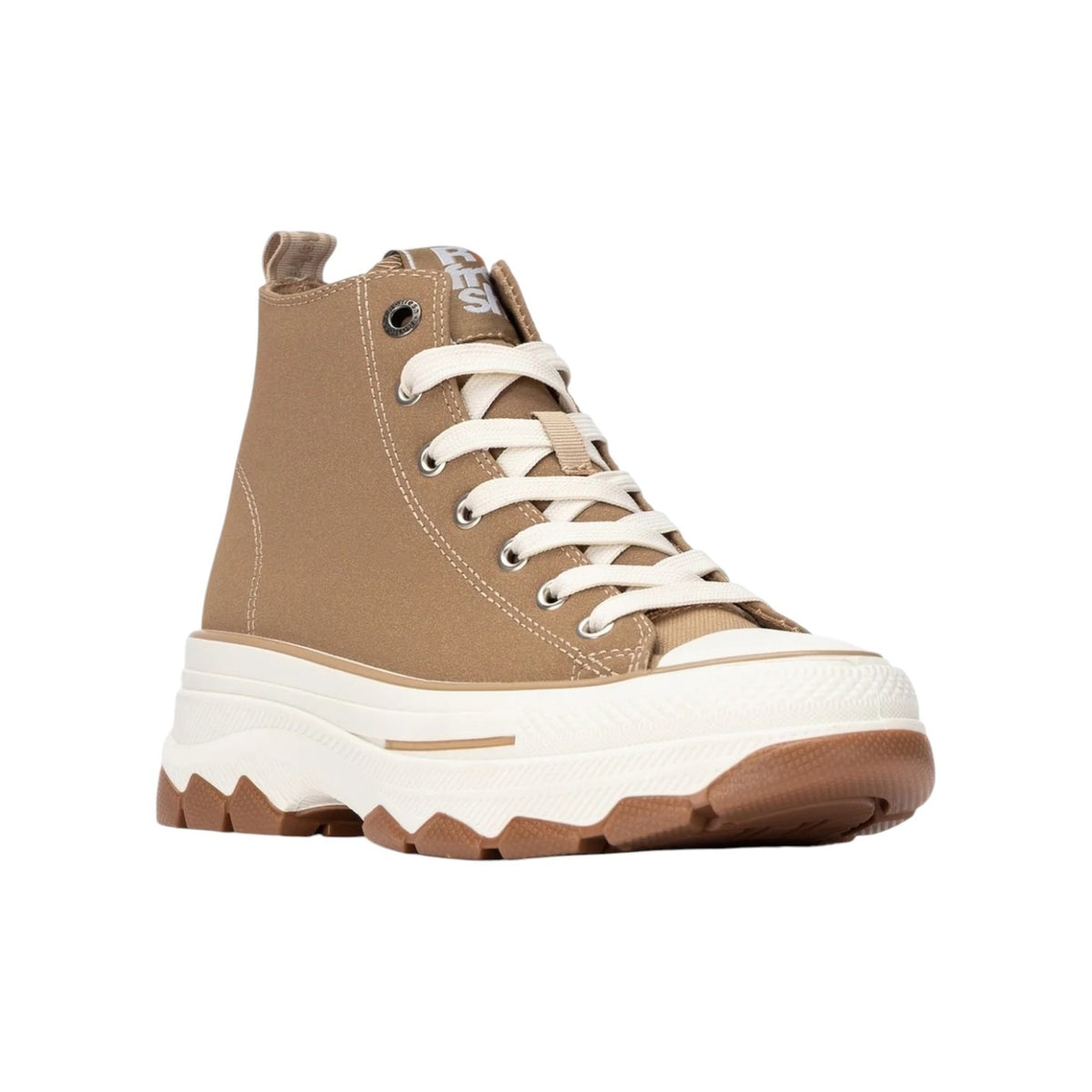 Refresh Sneakers Donna Tortora Platform con Lacci e Zip