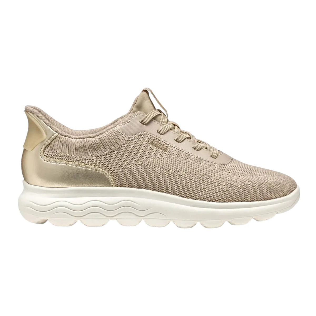 Geox Slip On Donna Spherica Plus in Tessuto Tortora Oro