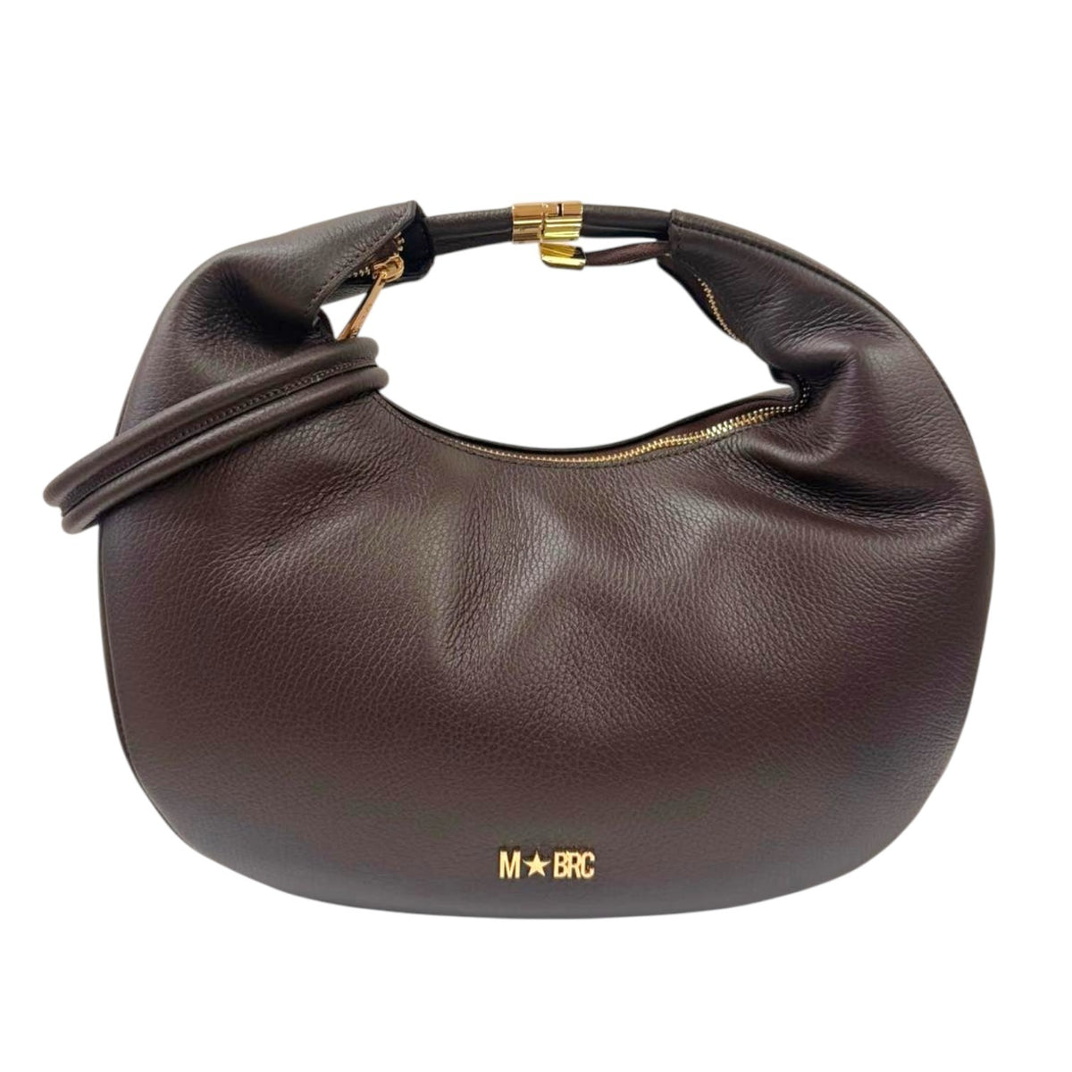 M Brc Borsa a Spalla Donna Linea Tubolar in Pelle Moro Media