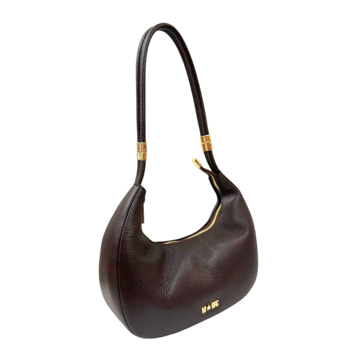 M Brc Borsa a Spalla Donna Linea Tubolar in Pelle Moro Piccola